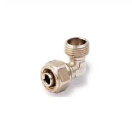 Fırat 1/2 x 16mm Dış Dişli Dirsek (PE-RT Boru Bağlantılı)