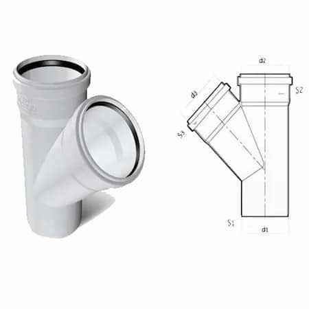 Fırat Tek Çatal (45°) 315/250mm