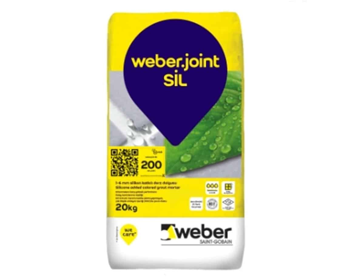 Weber Joint Granit Beyaz Silikonlu Derz Dolgu 20 Kg