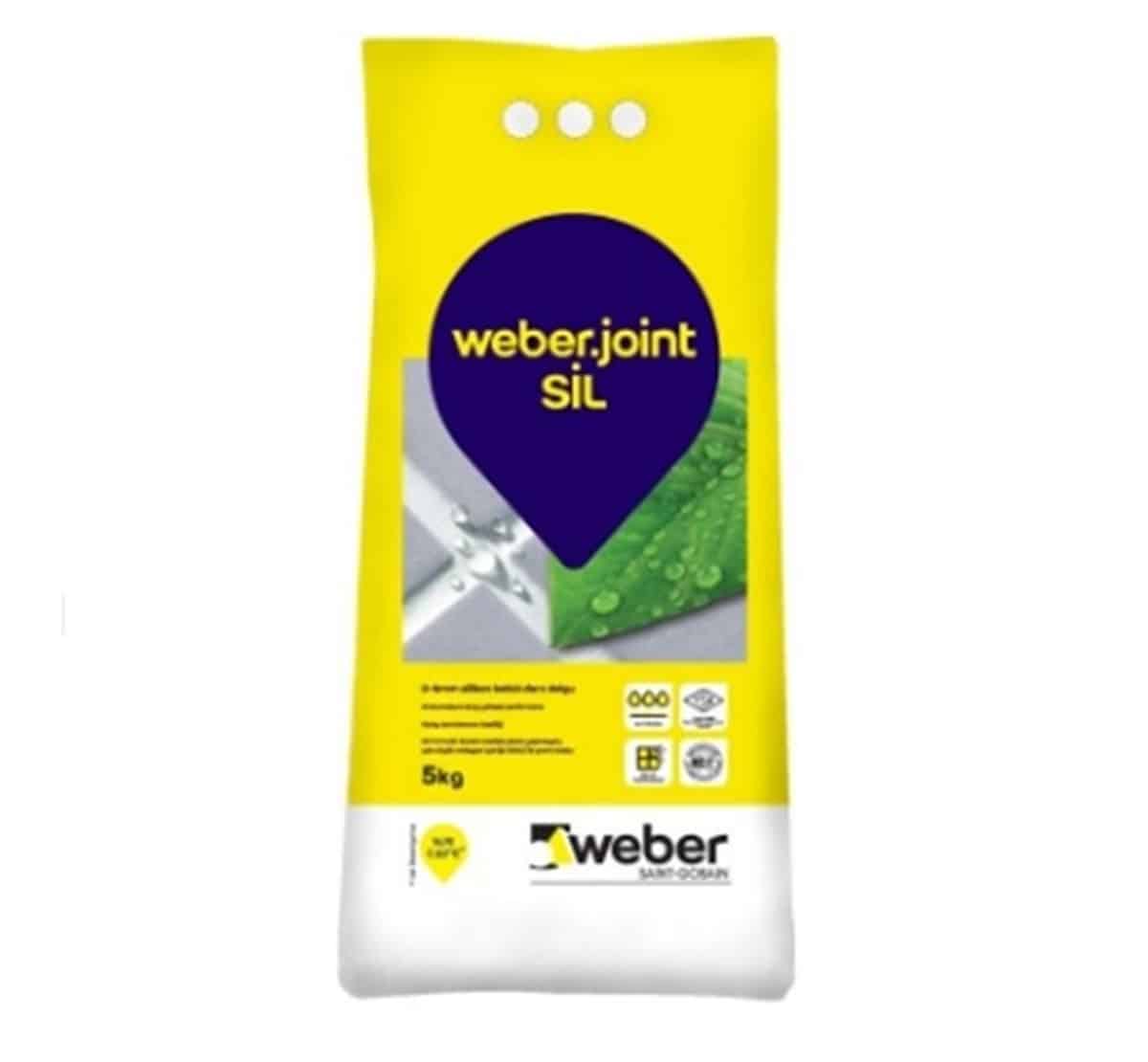Weber Joint Silikonlu Derz Dolgusu Açık Gri 5 Kg