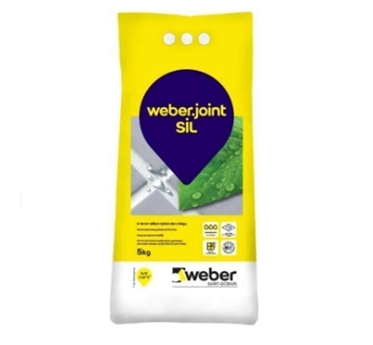 Weber Joint Silikonlu Derz Dolgusu Antrasit 5 Kg