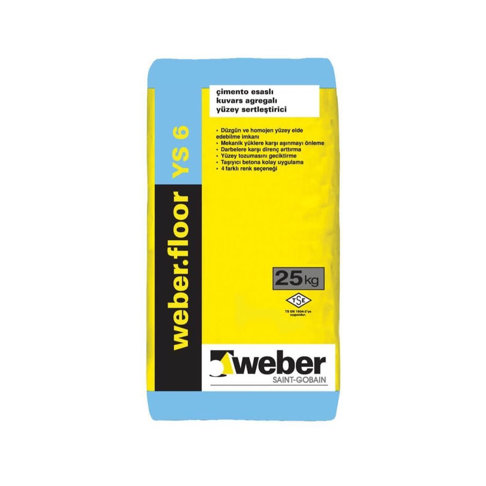 Weber Floor YS 6 Kırmızı Yüzey Sertleştirici 25 kg