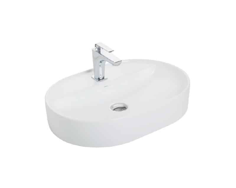 Güral Vit Nova Mobilya Üstü Lavabo Batarya Delikli 43x60