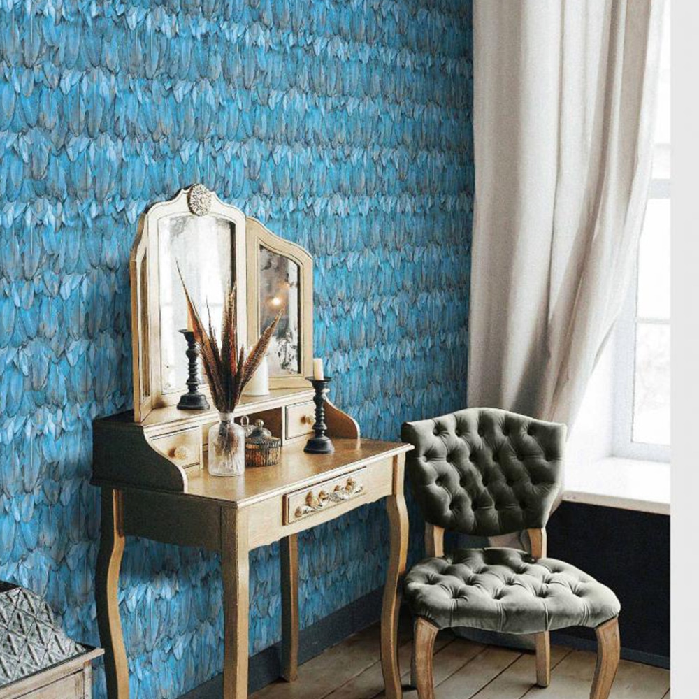 Adawall 9913 Serisi Kuş Tüyü Desenli Duvar Kağıdı