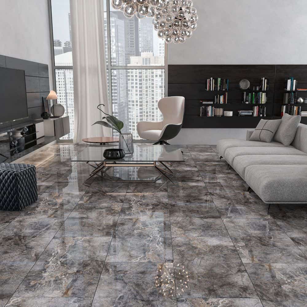 Qua 120×180 cm Martins Marble Dark Parlak Granit Seramik