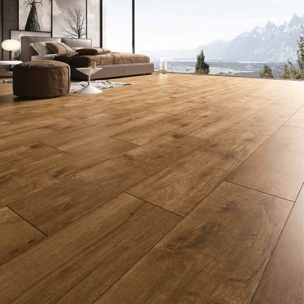 Qua 30×120 cm Tiberwood Cherry Mat Granit Seramik
