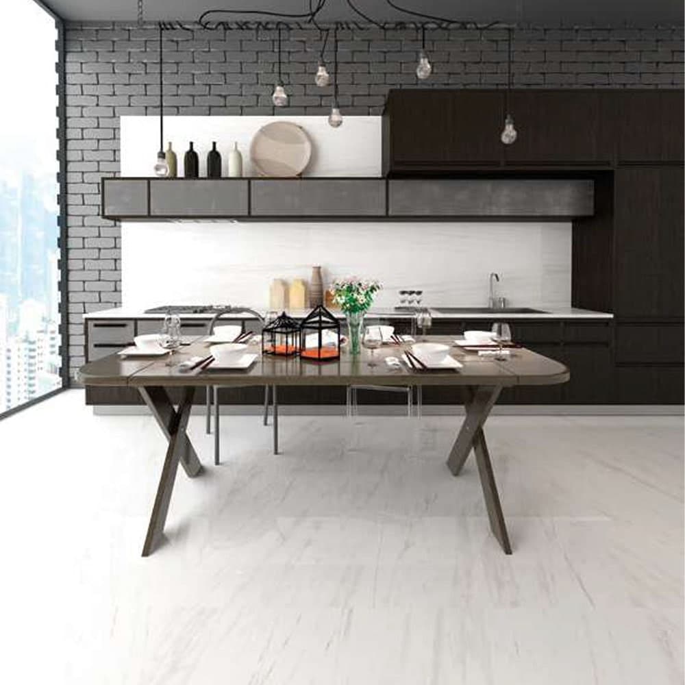 Qua 60×120 cm Bianco Dolomiti Parlak Granit Seramik
