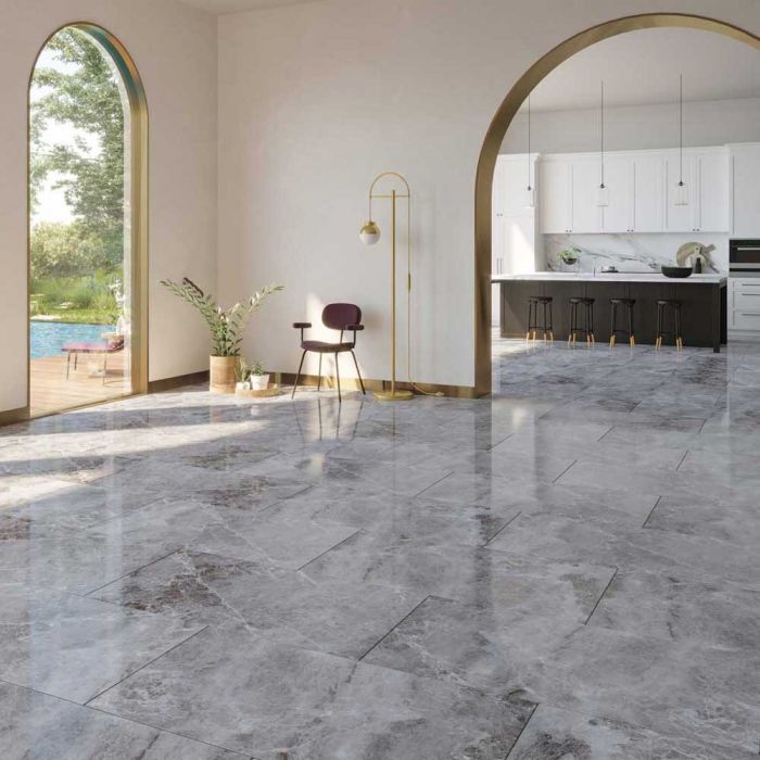 Qua 60×120 cm Hielo Light Parlak Granit Seramik
