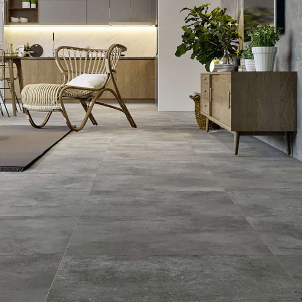 Qua 60×120 cm Luna Ash Yarı Parlak Granit Seramik