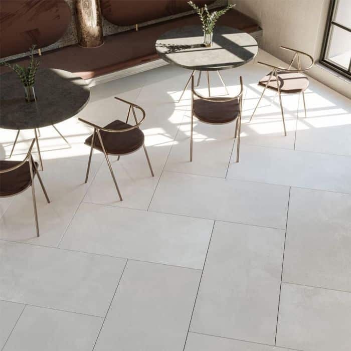 Qua 60×120 cm Luna Offwhite Yarı Parlak Granit Seramik