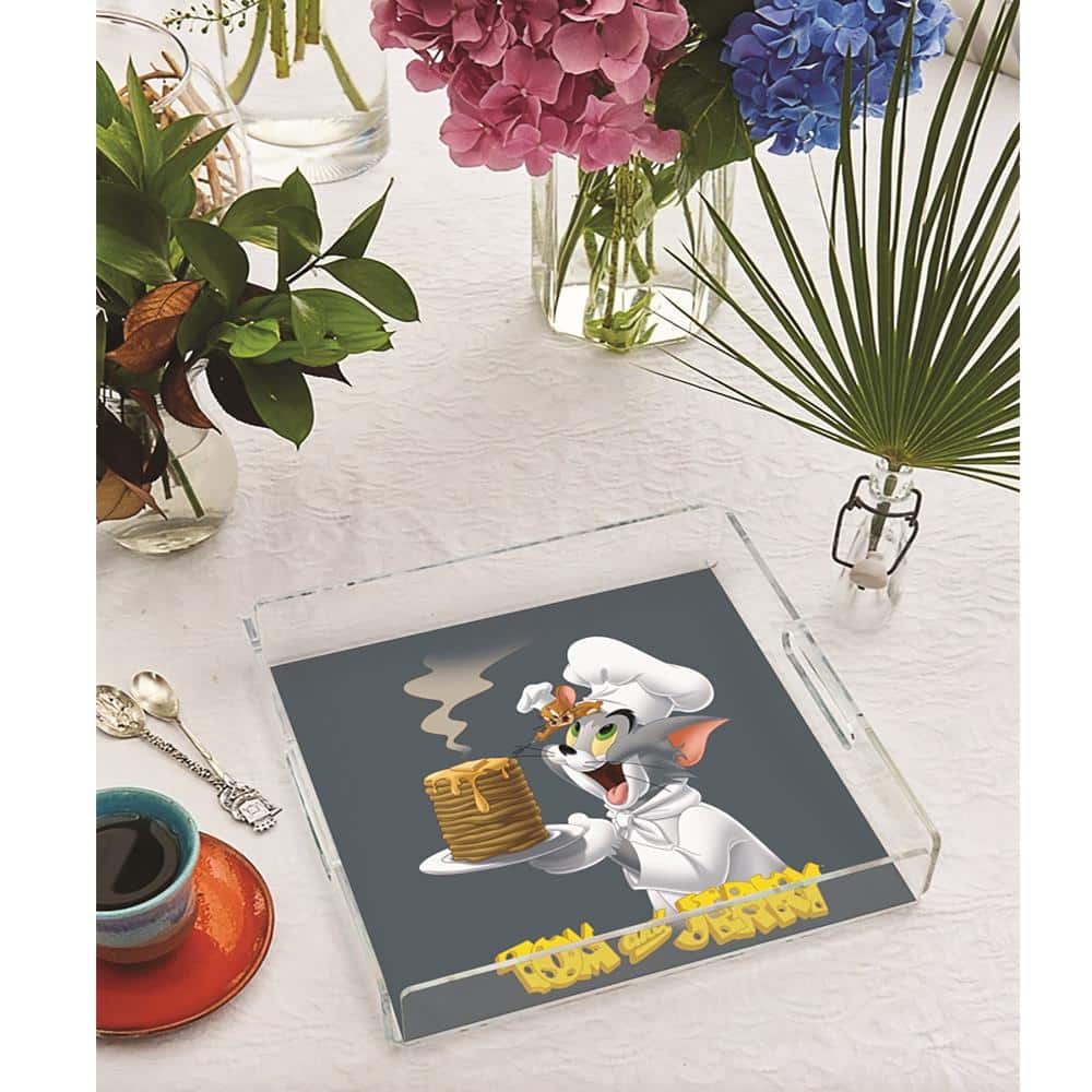 Chefs Tom & Jerry Pleksi Tepsi - 25X25CM