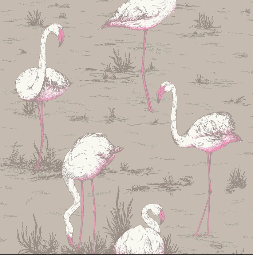 Flamingo Desen Pano Duvar Kağıdı