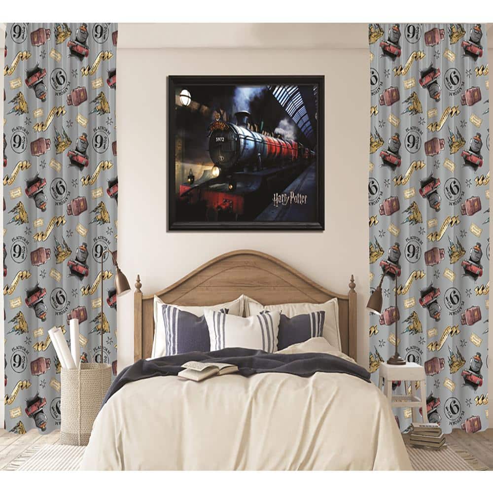 Grey Hogwarts Perde