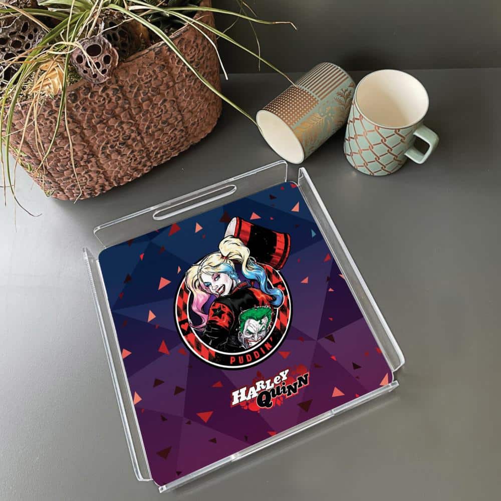 Harley Quinn Pleksi Tepsi - 25X25CM