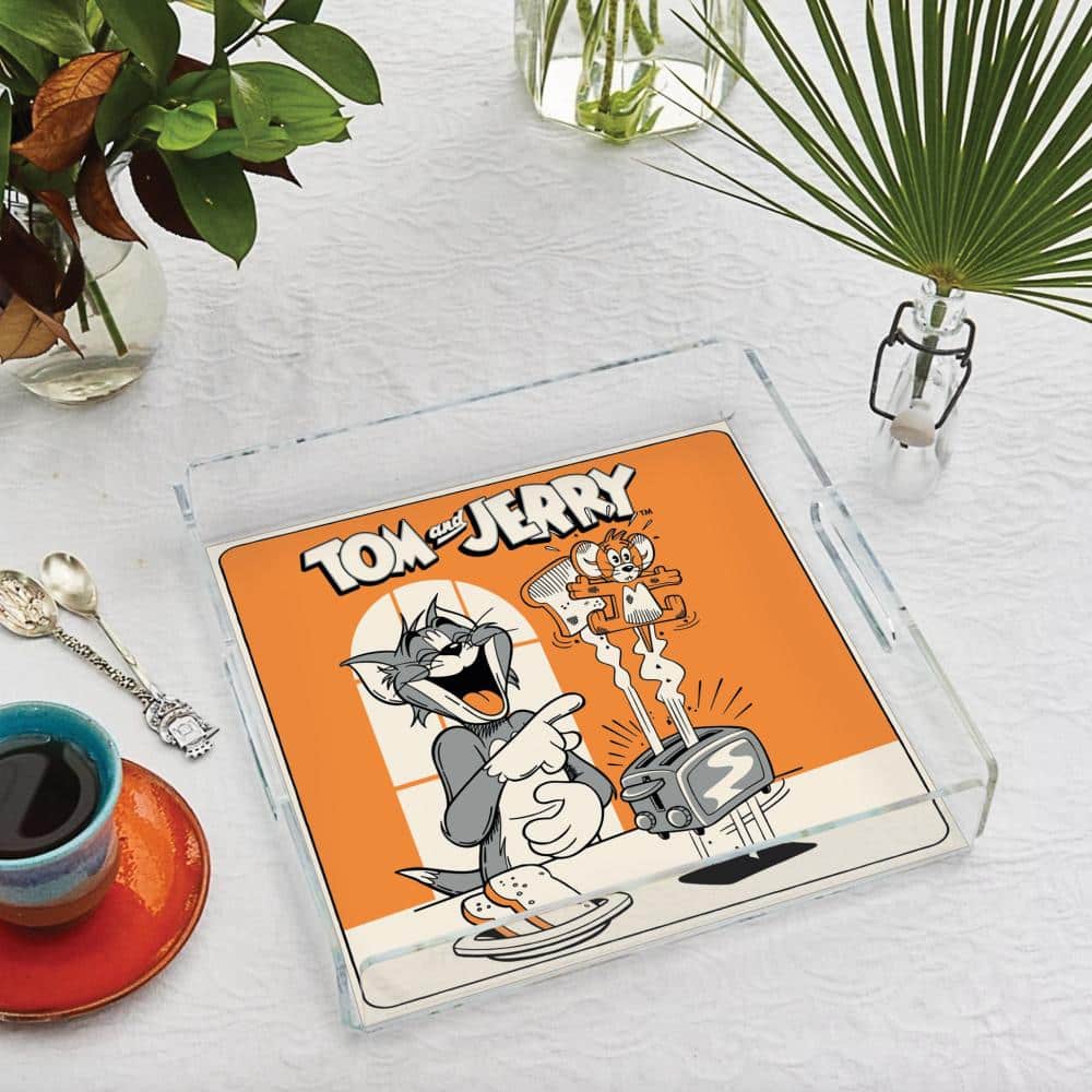 Tom & Jerry Pleksi Tepsi - 25X25CM