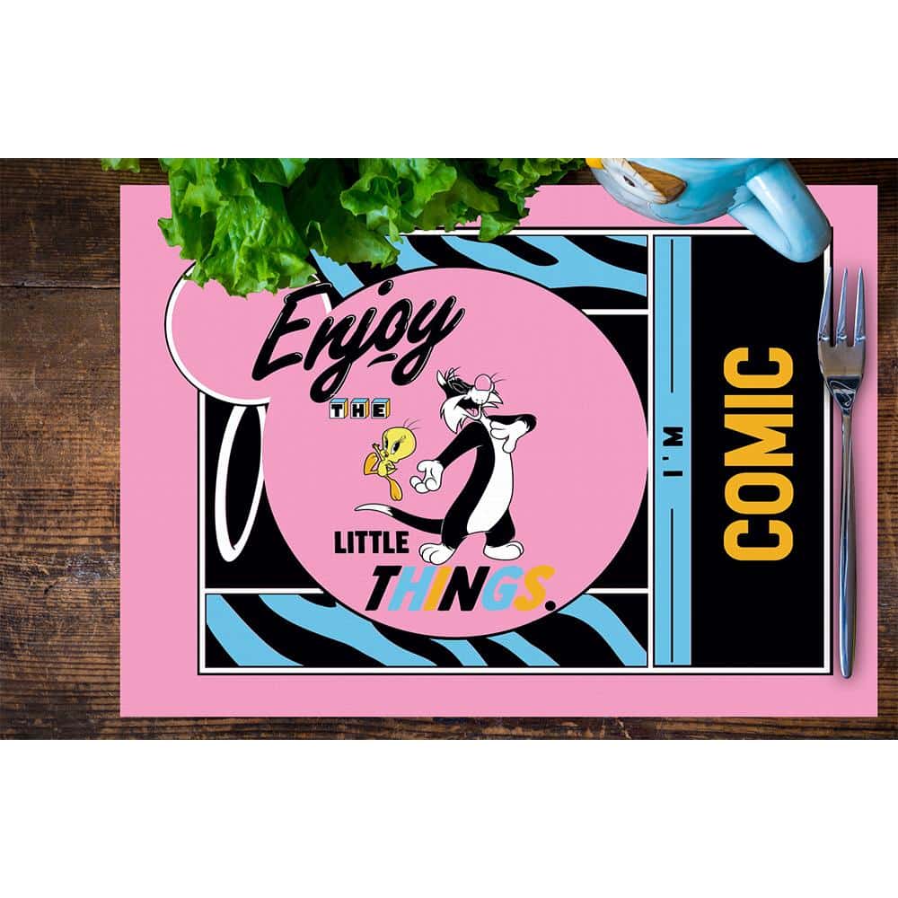 Tweety Teams Kumaş Amerikan Servis 4'lü Set 35X50CM