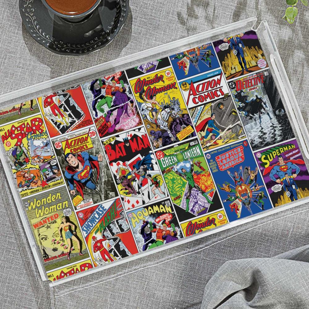 Justice League Pleksi Tepsi - 40X24CM