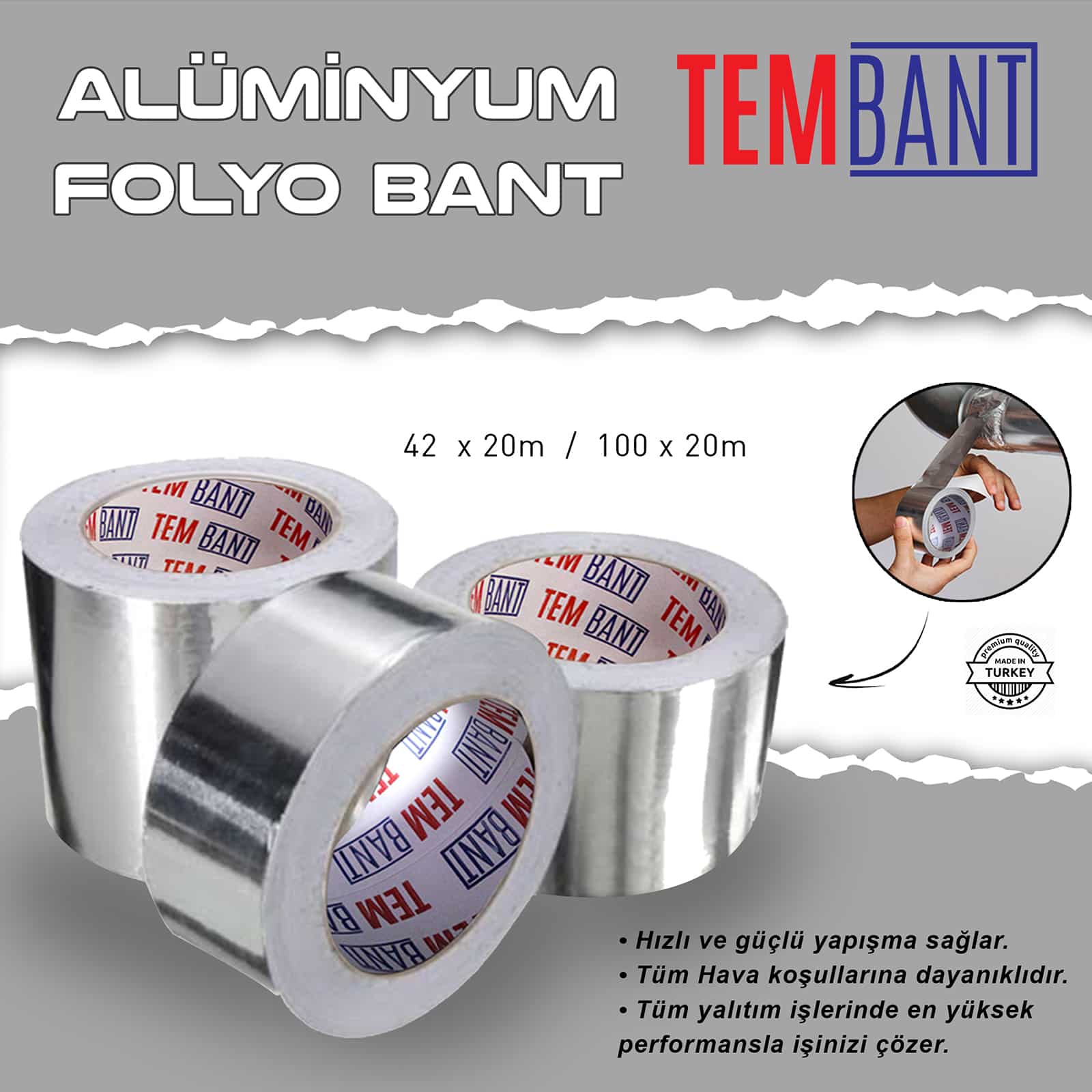TEMBANT - Alüminyum Folyo Bant