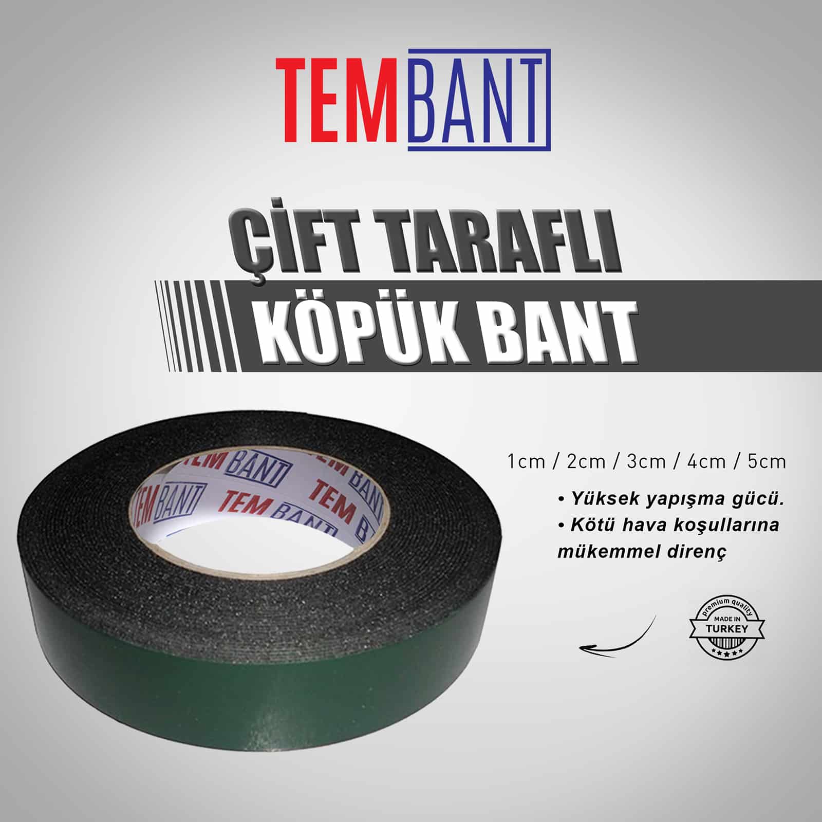 TEMBANT - Çift Taraflı Köpük Bant