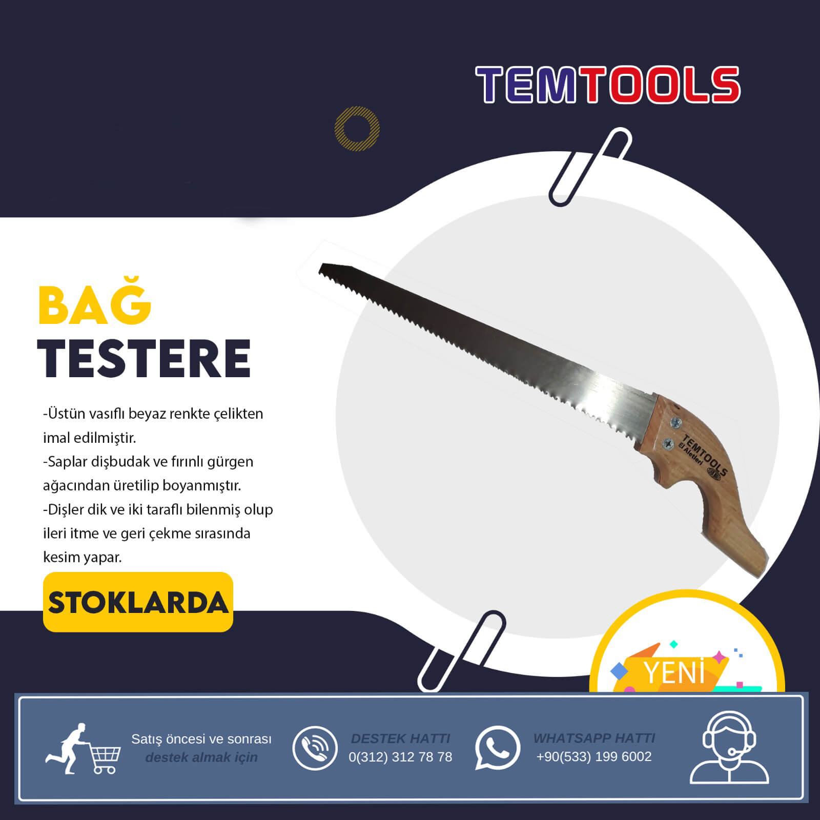 TEMTOOLS - Bağ Testere