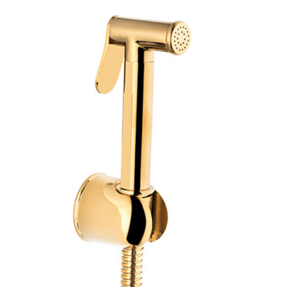 KARE TAHARETMATİK (Shut-Off) *Pirinç Başlık - 120 cm Çift Kenetli Kromajlı Hortum *Zamak Askılık KDU11093