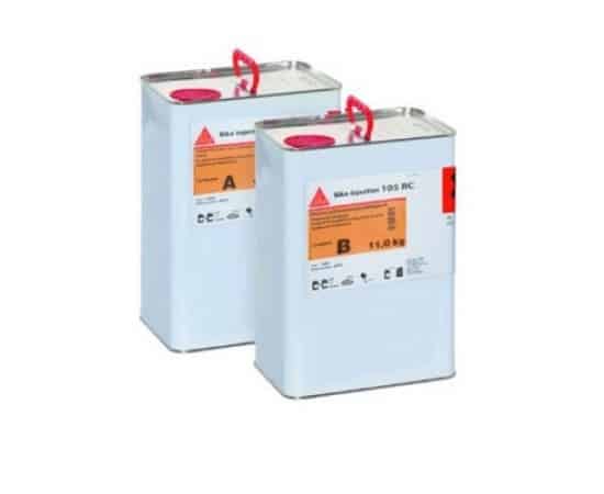 Sika® Injection-105 RC - Su Yalıtımı için Poliüretan Enjeksiyon Ürünü - Su yalıtımı için elastik PUR-Enjeksiyon köpüğü 21 KG SET