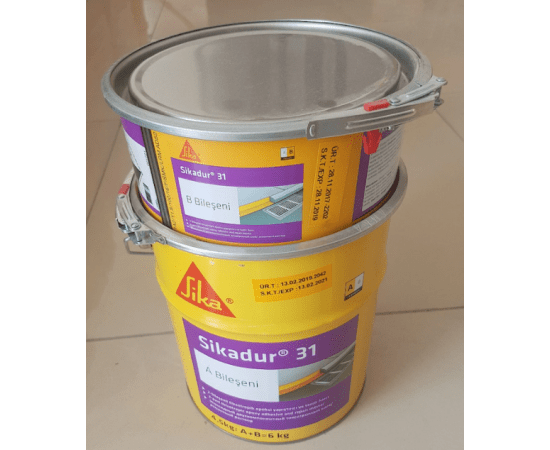 Sikadur-31 Tiksotropik, Çift Bileşenli Epoksi Reçine Esaslı Yapıştırıcı ve Tamir Harcı 6 Kg/Set